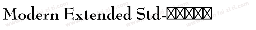 Modern Extended Std字体转换